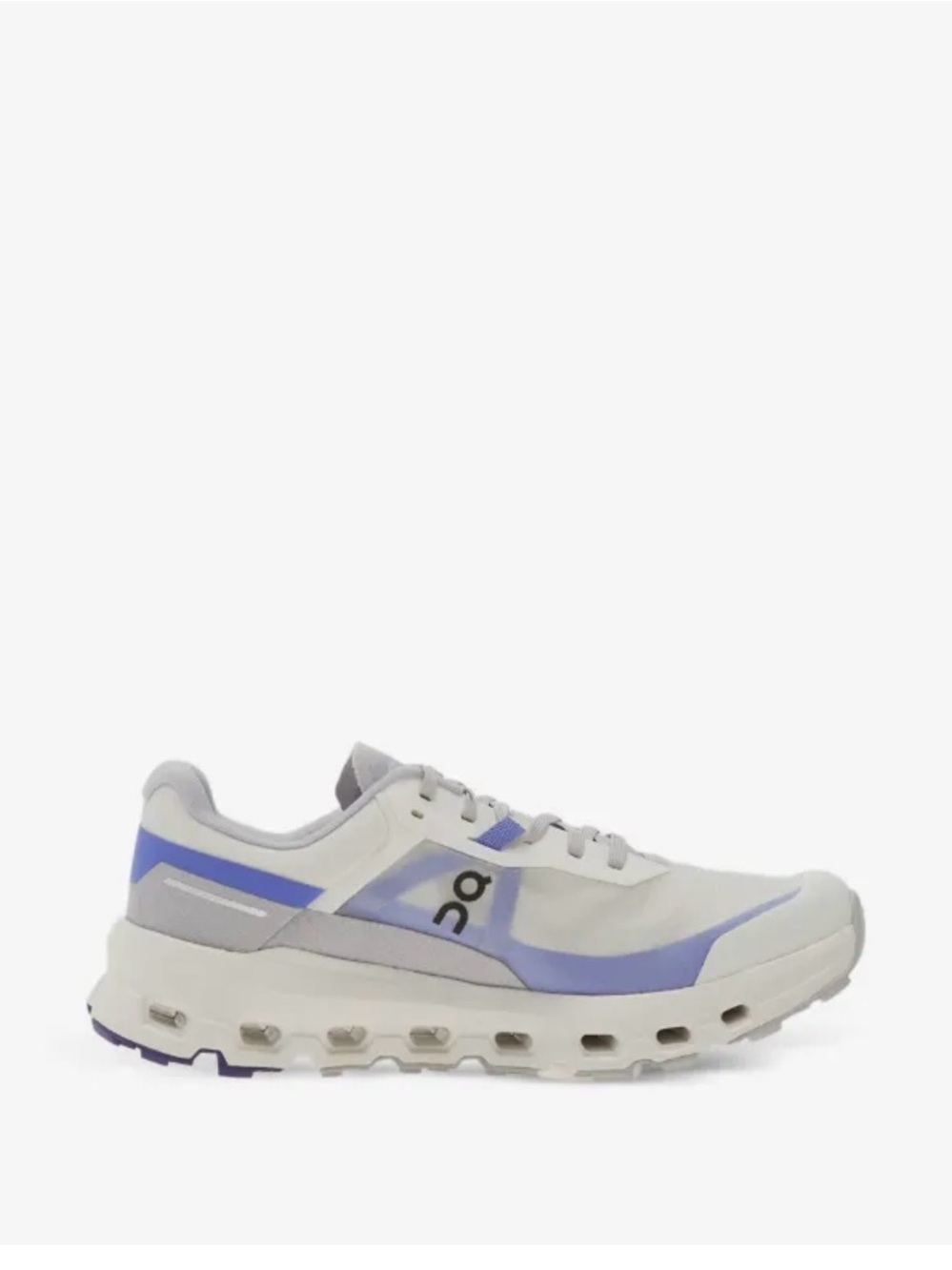 On Running cloudvista Women's Athletic Shoe in Light Gray with Blue Accents